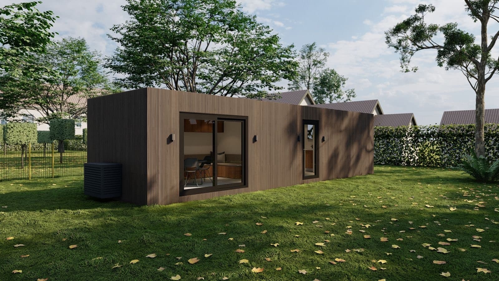 Gerealiseerd bijgebouw op basis van een vergunningtekening